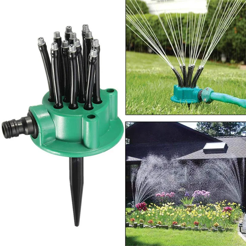 360 degree garden automatic multi head sprinkler gardening tools watering nozzle sprinkler watering