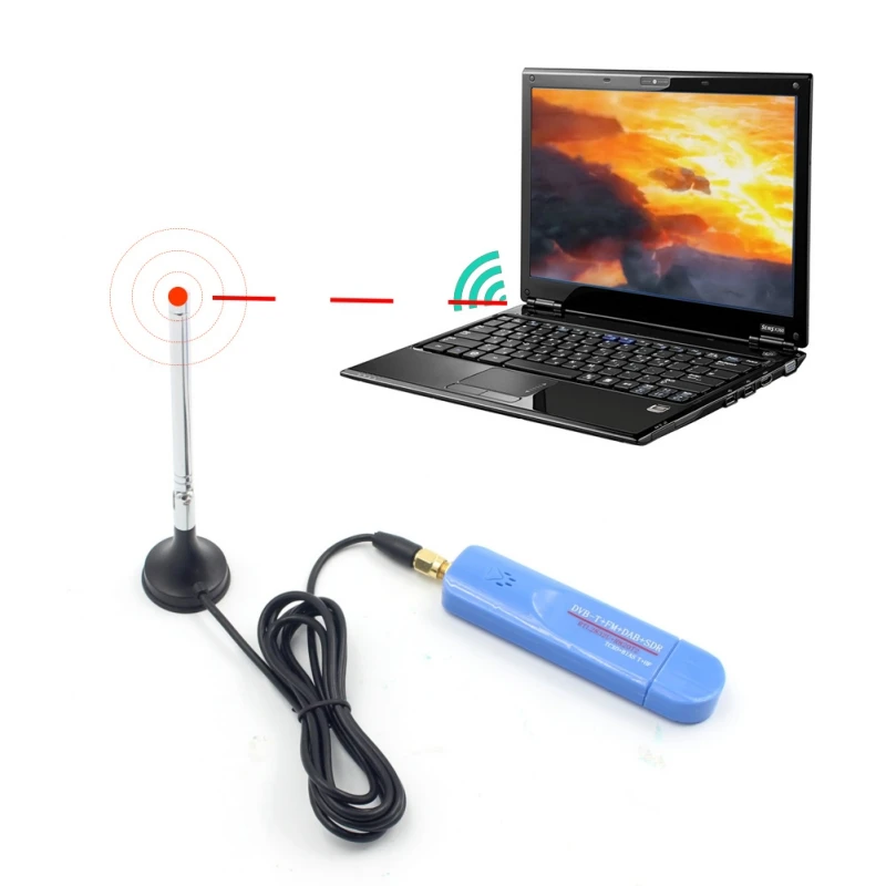 USB 2 0 Dongle Stick цифровой ТВ тюнер приемник IR Remote DAB FM DVB T RTL2832U R820T2 SDR RTL с