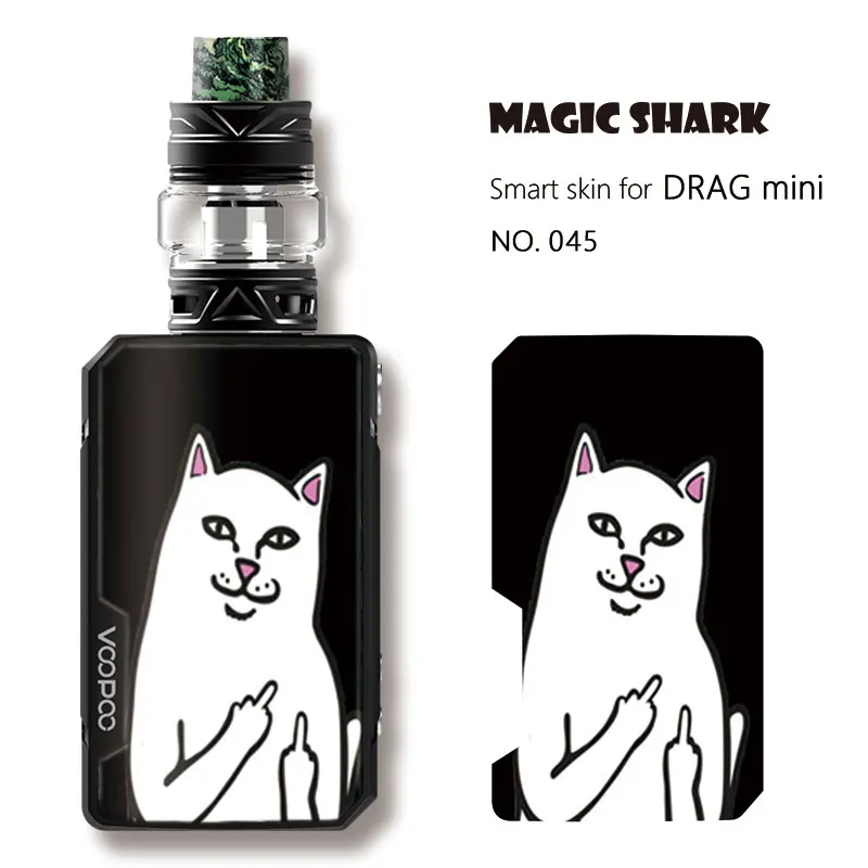 Джинкс череп цветок кошка лист стерео Pod чехол Стикеры пленка для Voopoo перетащите