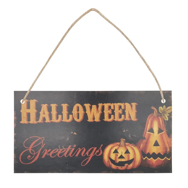 Chicinlife 1 шт. Хэллоуин деревянная Тыква кот Ведьма череп подвесное украшение