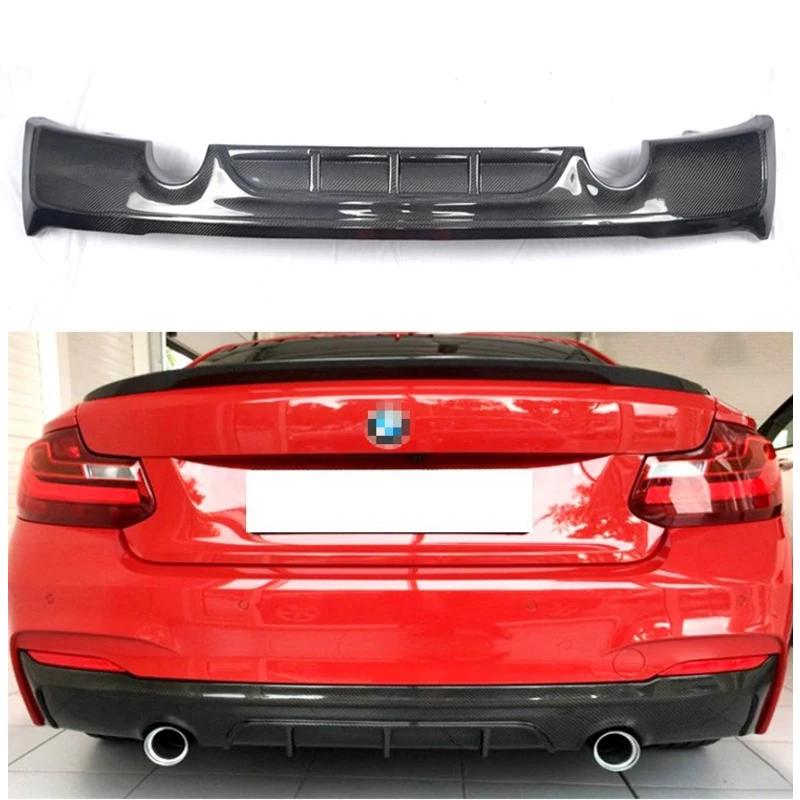 Диффузор заднего бампера из углеродного волокна 220i 228i M235i M tech для BMW 2 серии F22 sport