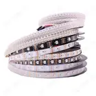 Умная светодиодная Пиксельная лента WS2813 DC5V1m5m, светящаяся чернаябелая печатная плата, 3060 светодиодовm WS2813 IC; Лучше, чем полоса WS2812B, IP20