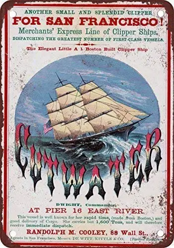 

Оловянный знак, новый алюминиевый металлический Cutwater, доставка в стиле ретро, 11,8x7,8 дюйма