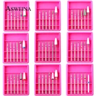 6 шт.компл. Алмазная Корундовая фреза для ногтей керамическая фреза для маникюра электрическая машинка насадки для удаления кутикулы заусенцы инструменты для дизайна ногтей