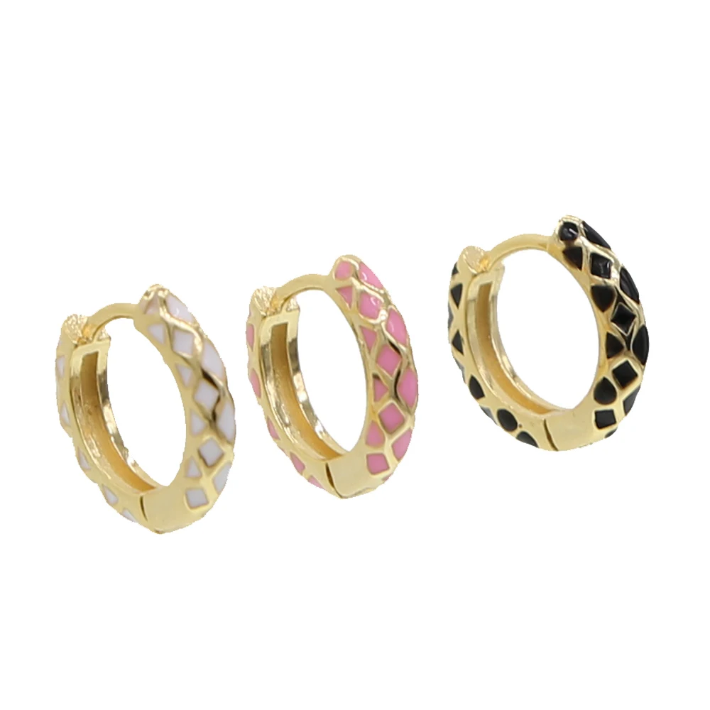 2019 розовые и белые эмалированные Серьги золотого цвета love для девушек женщин