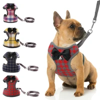 nonon pull small dog harness leash lead pet cat soft mesh padded vest bowknot for small puppy dogs chihuahua yorkies pug