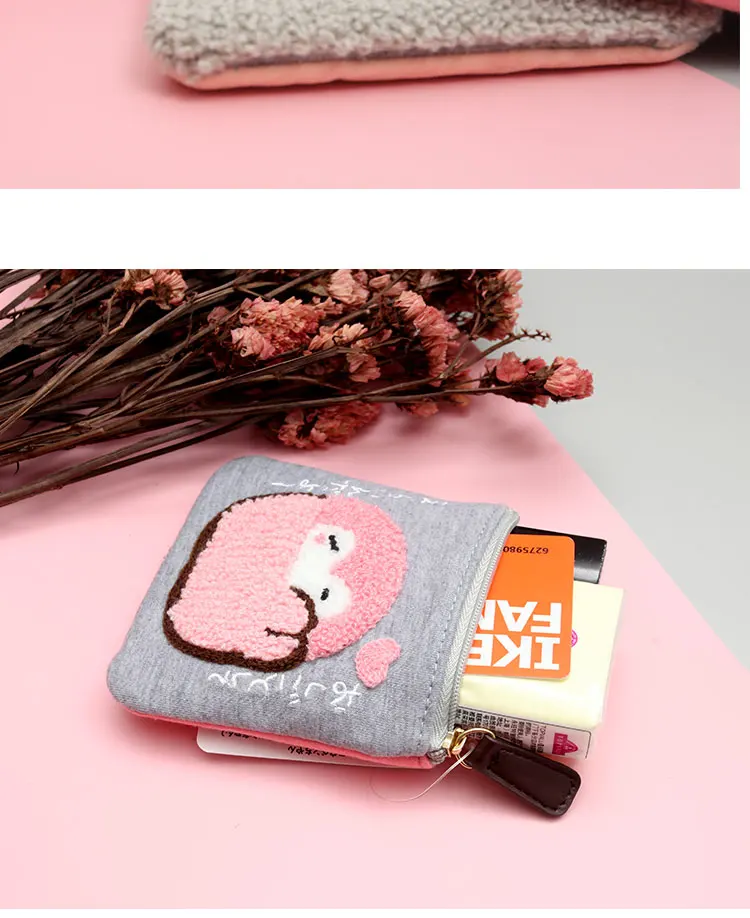 Cute Penguin Plush Mini Wallet Soft Positive Energy Penguin Plush Coin Purse Girls Lovers Valentine's Gifts