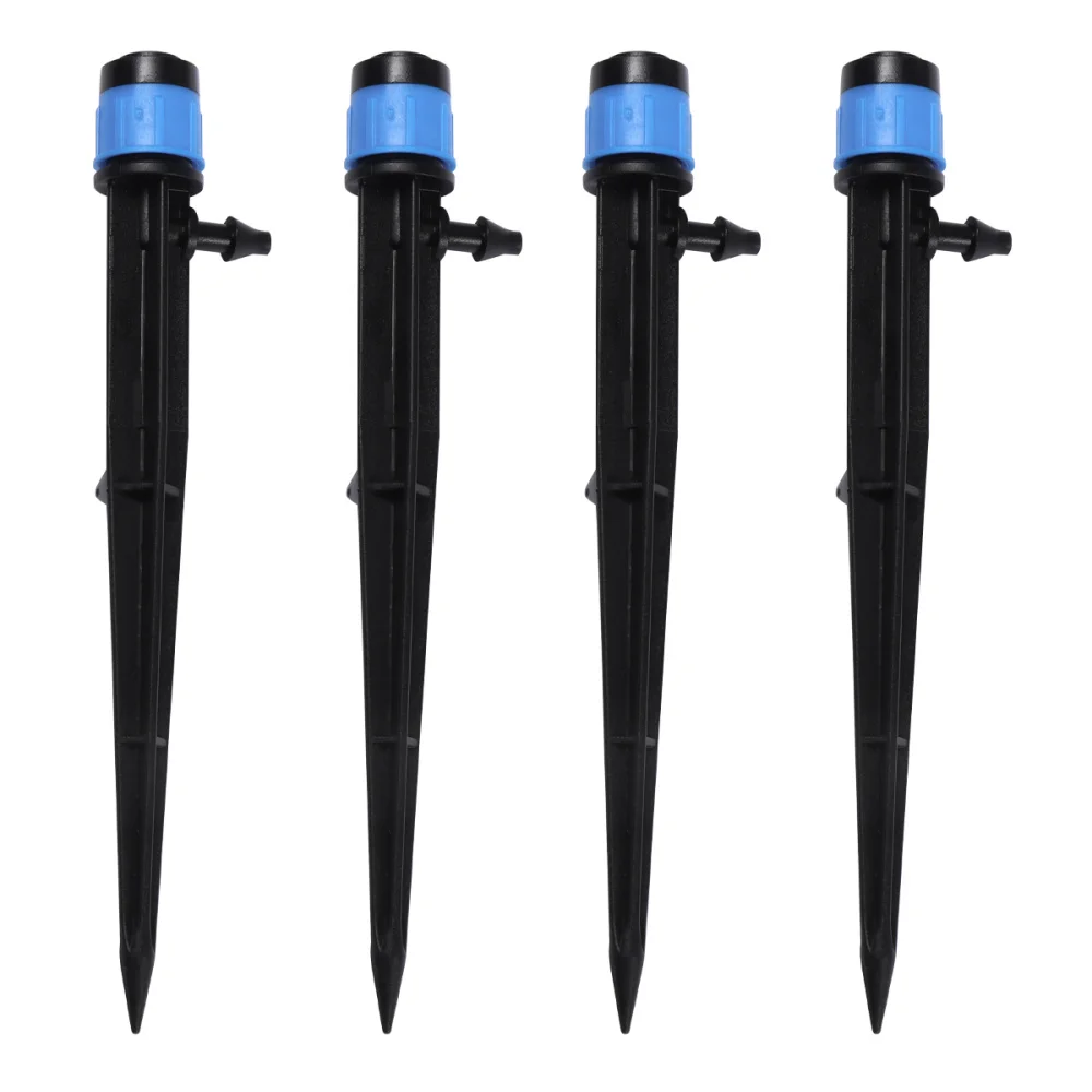 

100pcs 13cm Drip Irrigation Adjustable Sprinkler Spray Garden Plants Watering Nozzle 360 Degree Drippers Maintenance Equipment (