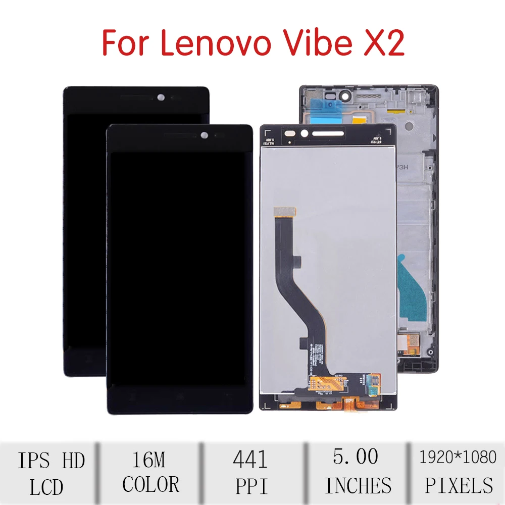 Оригинальный Для LENOVO Vibe X2 ЖК дисплей с сенсорным экраном дигитайзер в сборе для