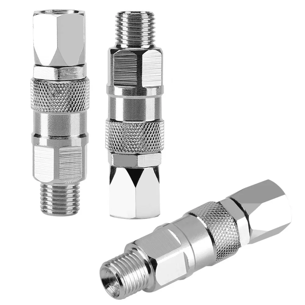 

Durable Swivel Joint 1/4-Inch Stainless Steel Sprayer Swivel Airless High Pressure Spray Gun Hose Swivel Joint For Paint Sprayer