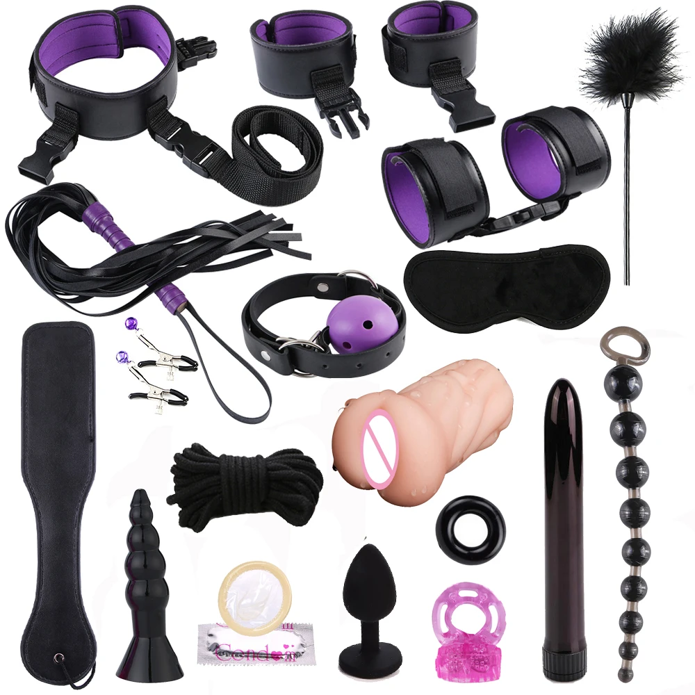 18 шт./компл. игры для взрослых Эротические игрушки Мастурбация БДСМ набор