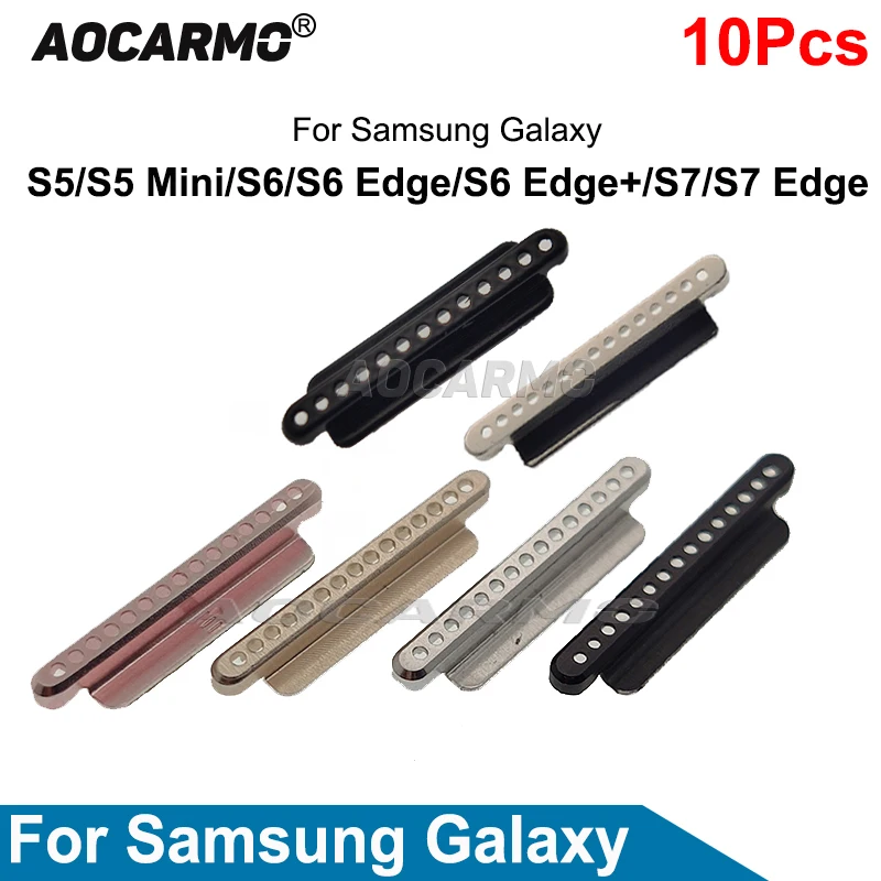 Aocarmo 10 шт./лот для Samsung Galaxy S5 Mini S6 S7 Edge Plus + чехол наушников сетка защиты от пыли |