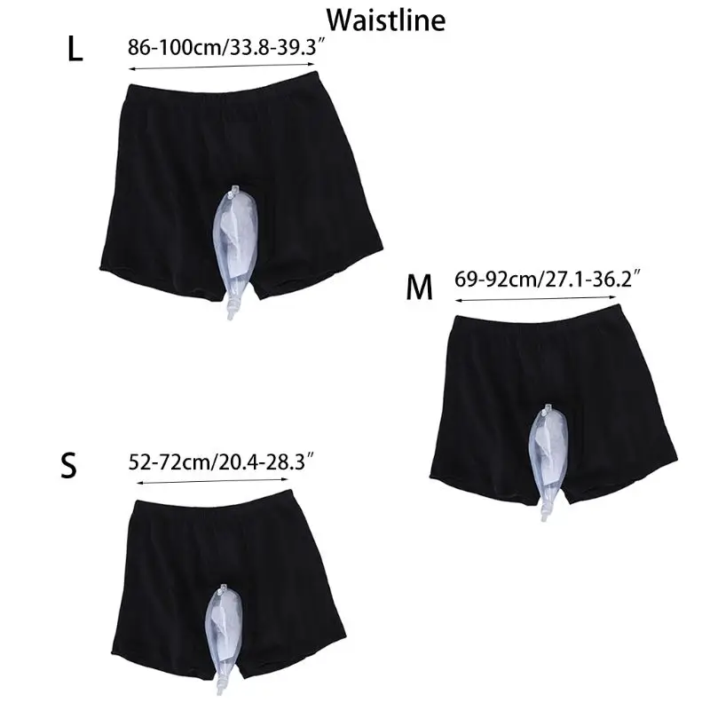 

J60B Urine Bag Reusable Male Urinal Bag Silicone Urine Funnel Pee Holder Collector With Catheter For Old Men