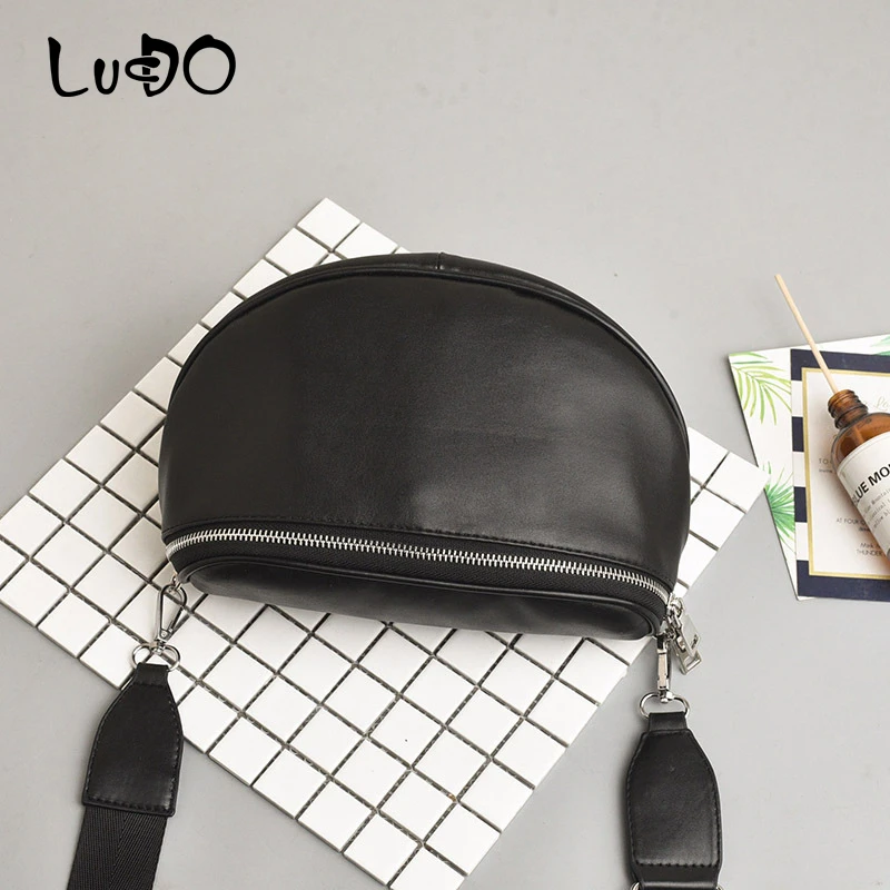 

LUCDO PU Leather Women Messenger Shoulder Bag 2020 New Waist Packs Phone Money Travel Crossbody Bags For Women Sac