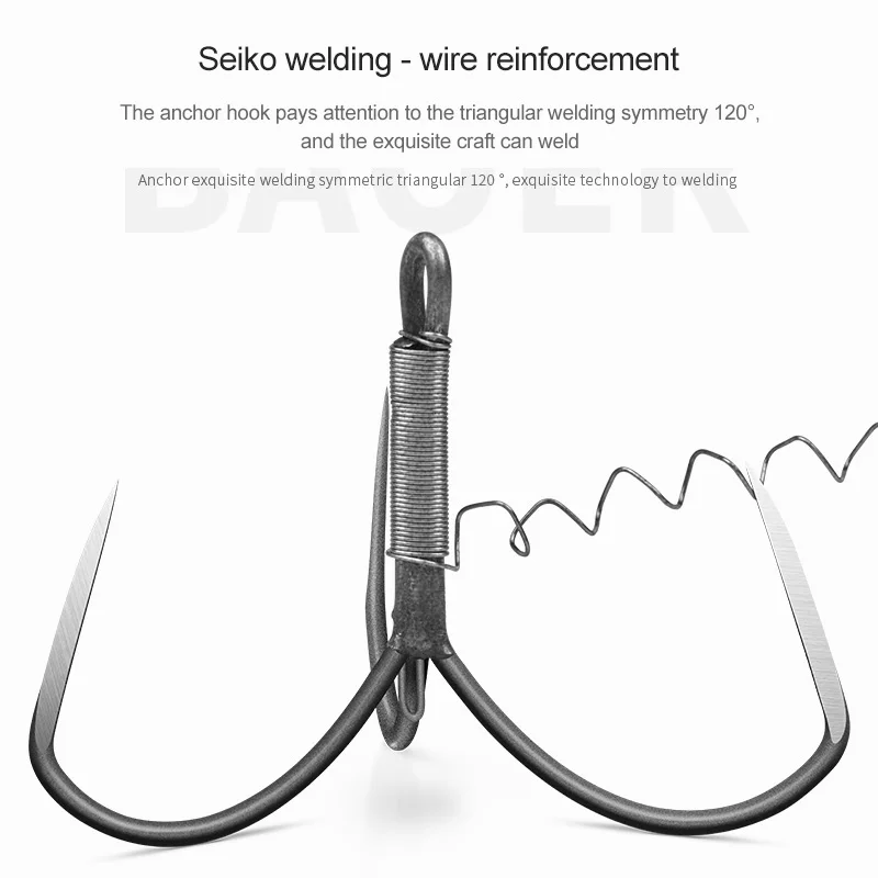 Lawaia крючки рыболовный крючок ручной работы якорь большой бесславный с тремя