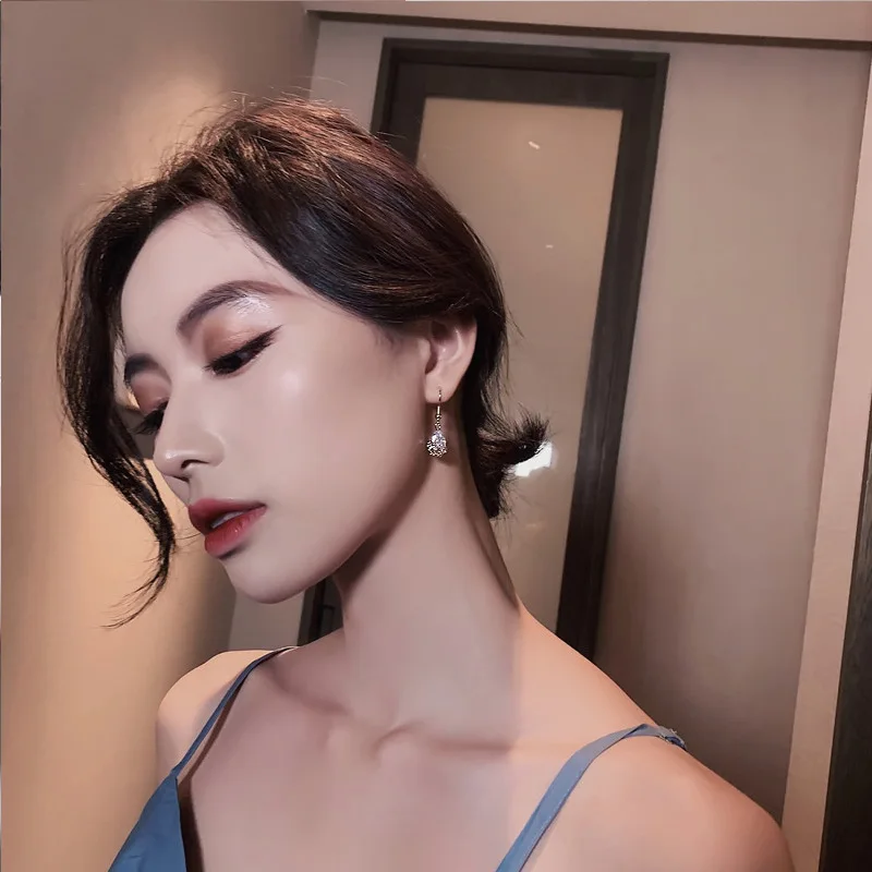 2019 корейские популярные модные ювелирные изделия премиум класса серьги в форме