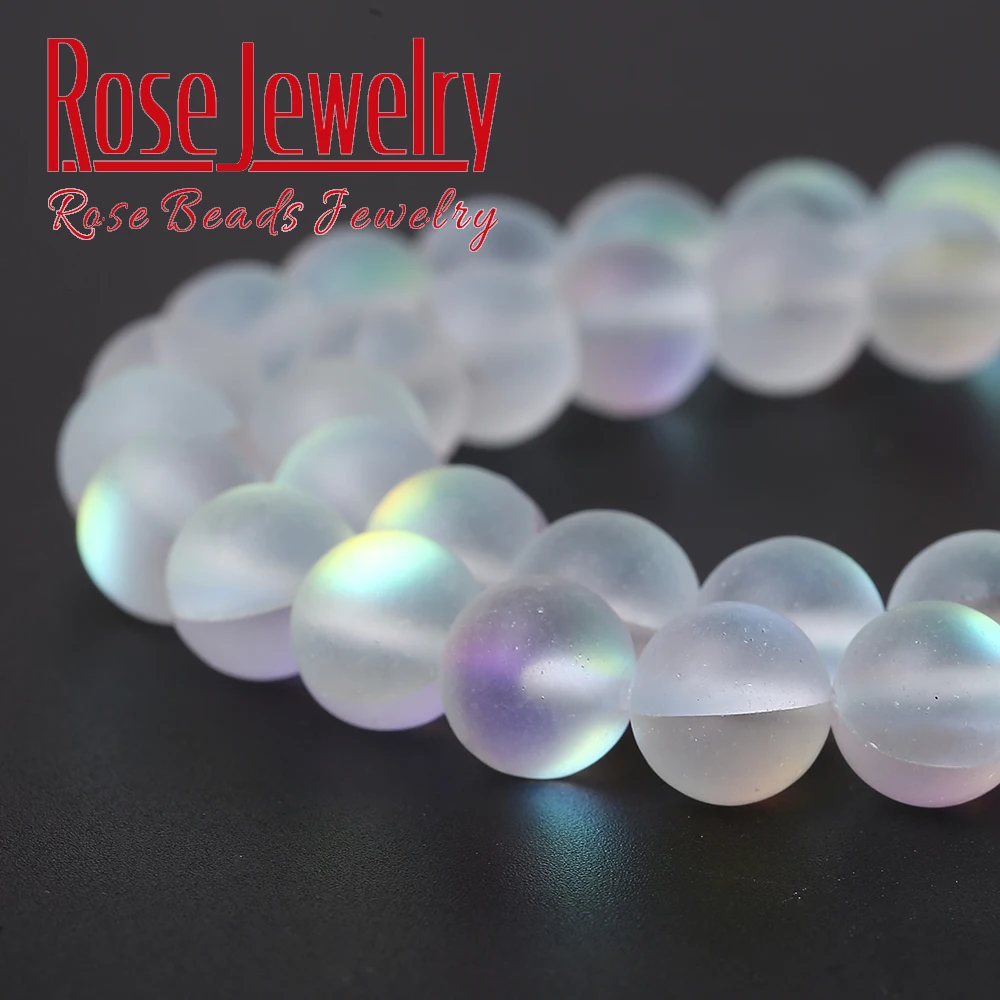 Матовые Белые Бусины A + из австрийского хрусталя круглые бусины с блестками и