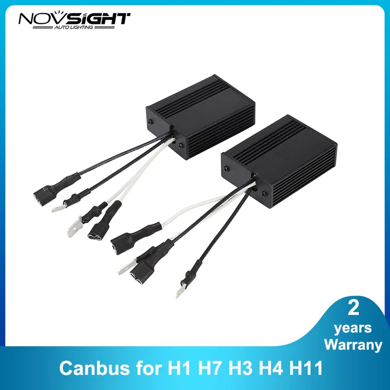 

NOVSIGHT Canbus For LED H1 H3 H4 H7 H8 H9 H11 H16(JP) Car Headlight Bulbs Error Canceller Wire Harness Decoder Light Accessories