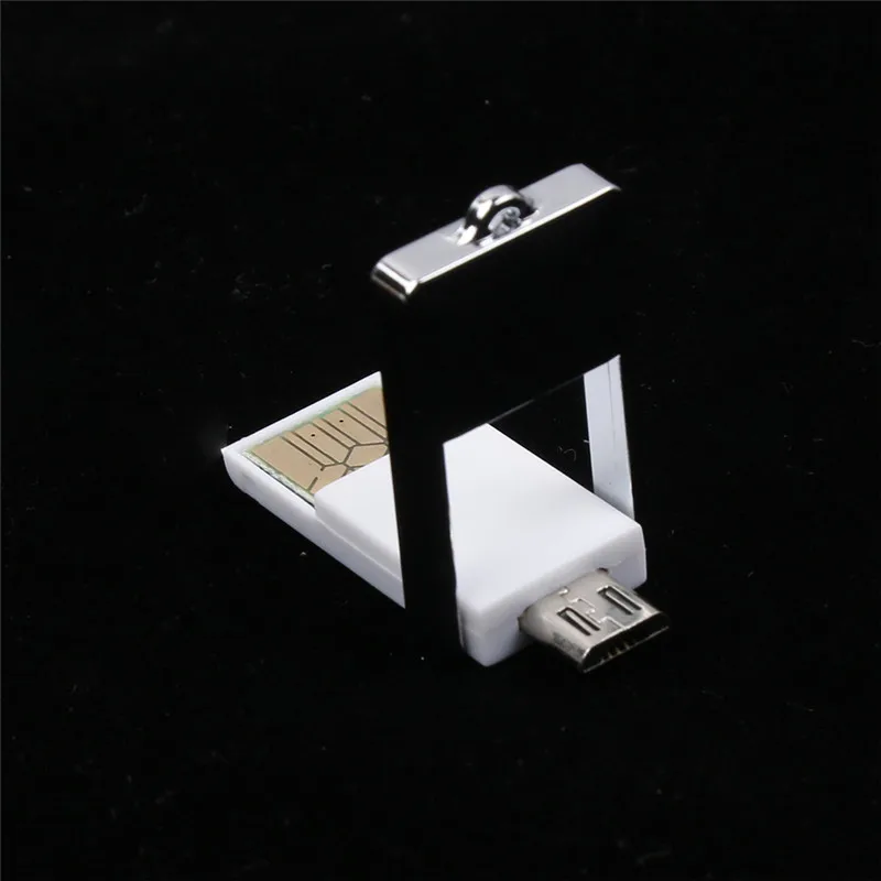 Мини 2 в 1 Micro USB 2,0 OTG адаптер+ TF кардридер адаптер записывающего устройства для ПК телефона TF T-Flash OTG хост USB карта Reade