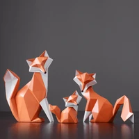 fox statue modern simple home decoration accessories home decor home sculpture decoration gifts office table decoration