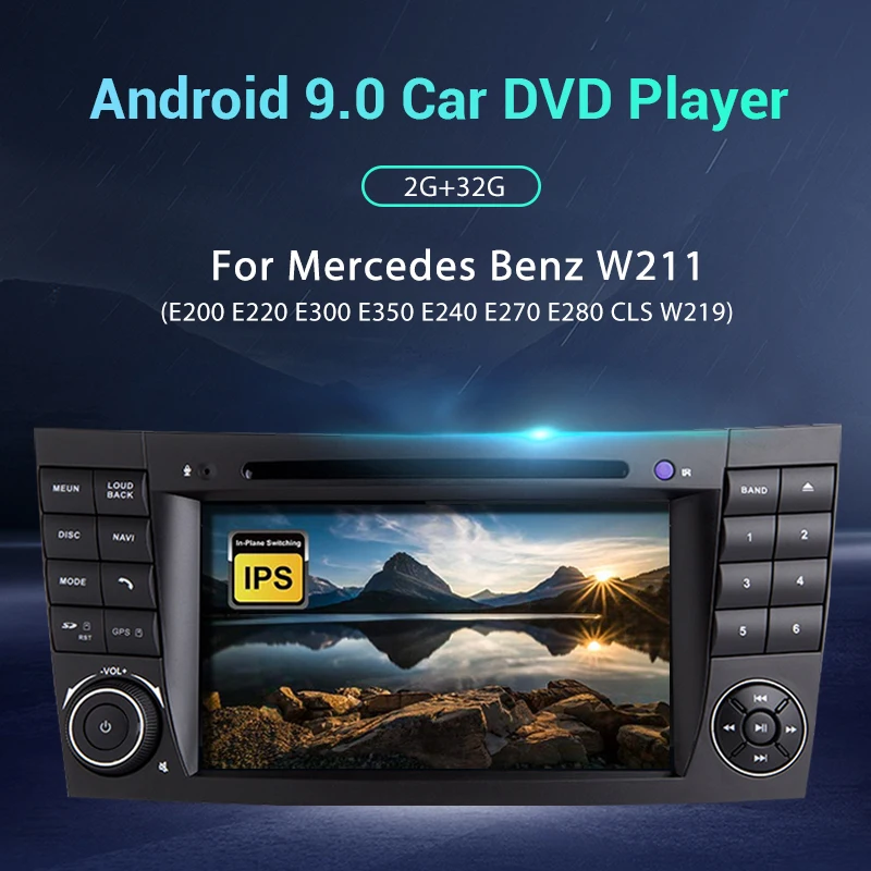 LDZDSEE Android 9 0 DSP 2G + 32G для Mercedes Benz E class W211 E300 CLS/W219 автомобильный мультимедийный плеер