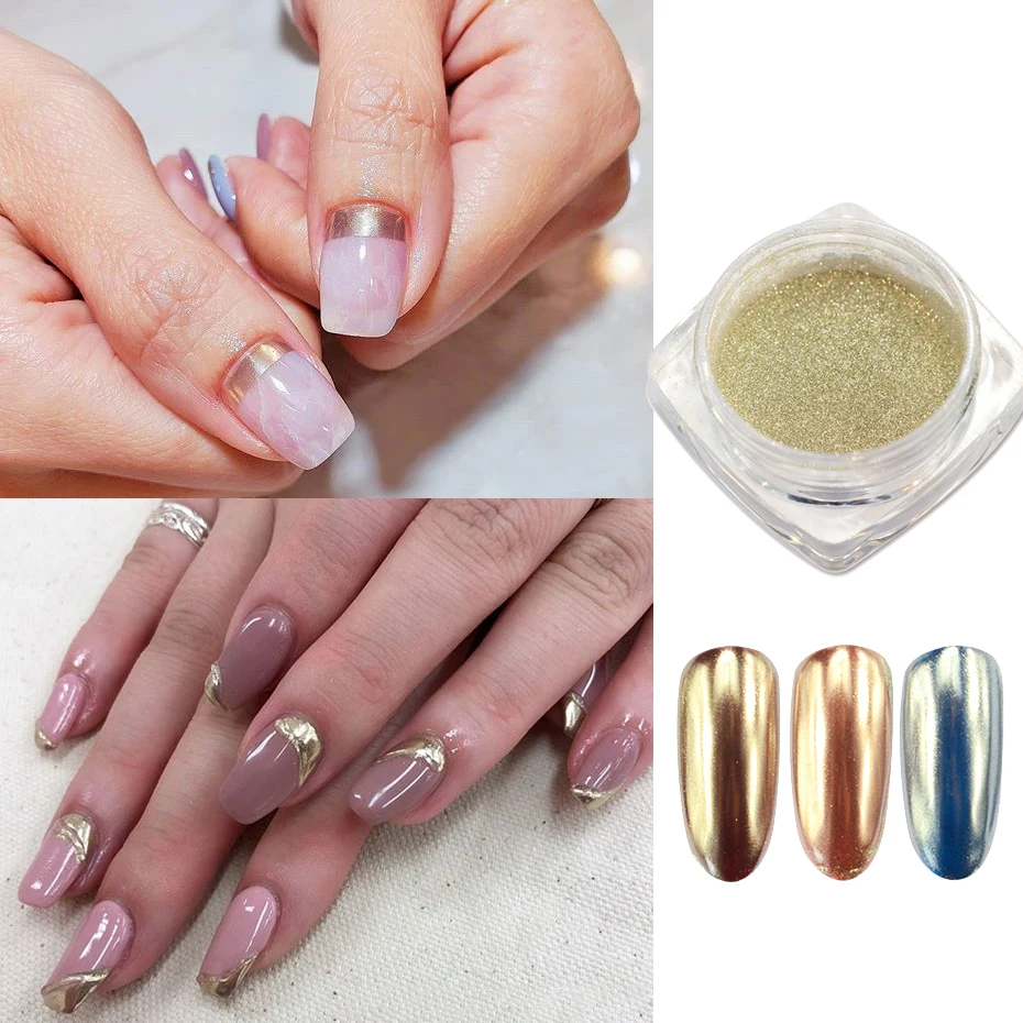 Зеркальный цвет шампанского Блестящий металлический пылезащитный пигмент