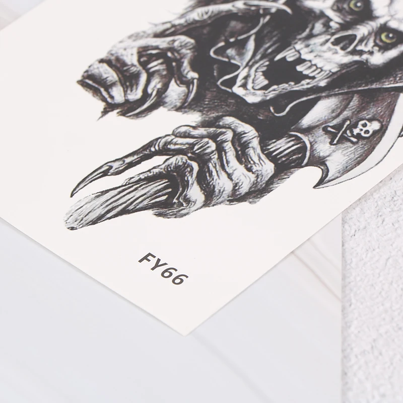 1 шт. водонепроницаемые Временные татуировки крутые животные Череп боди арт Орел