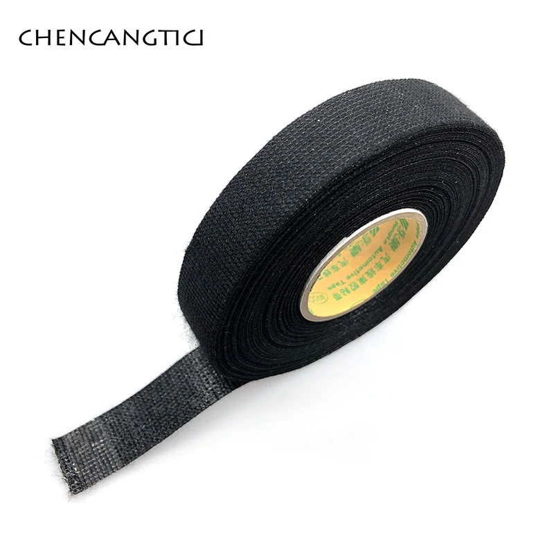 

1 piece 15m*19mm Dustproof Heat-resistant Wiring Harness Tape Looms Wiring Harness Cloth Fabric Tapes Adhesive Cable Protection