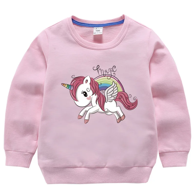 New Unicorn Hoodies Kids Sweatshirts Fashion Cotton Clothes Baby Toddler Girls Coat Boys Pullovers | Детская одежда и обувь