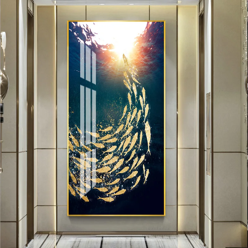 Beste Diepzee School Vissen 5D Kristal Porselein Schilderen Diamant Inlay Schilderen Huis Woonkamer Muur Decor High End Art