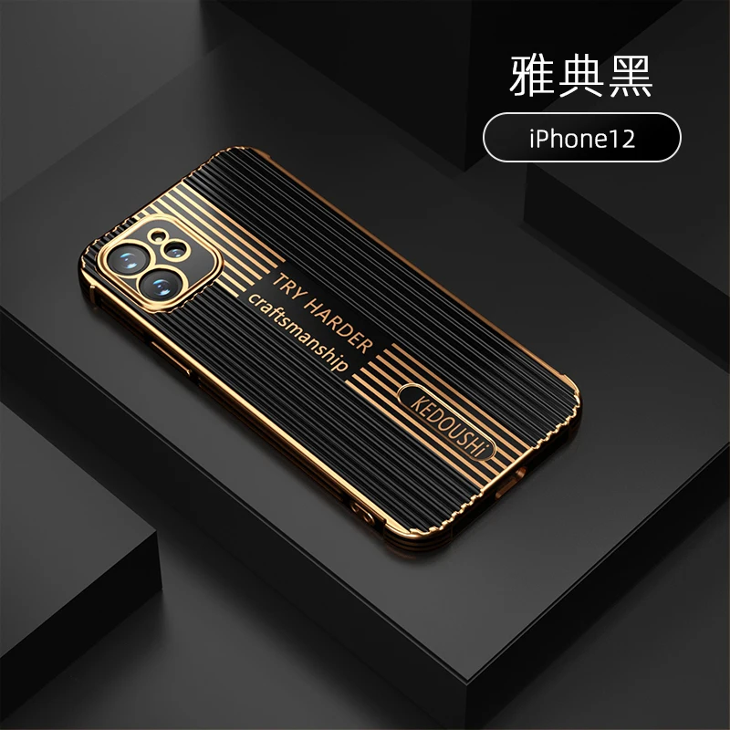 Electroplating Anti Drop Lens Protection Phone Case For iphone 13 11 12 XS Pro Max Mini Shockproof Back Cover X XS XR 8 7 6 Plus