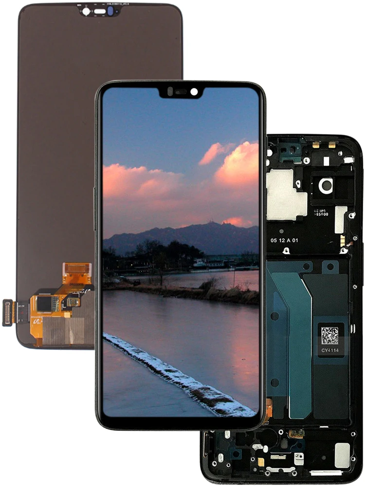 6,28 ''1+ 6 AMOLED ЖК-дисплей для Oneplus 6 ЖК-дисплей A6000 a6003сенсорный экран дигитайзер сборка Замена для Oneplus6