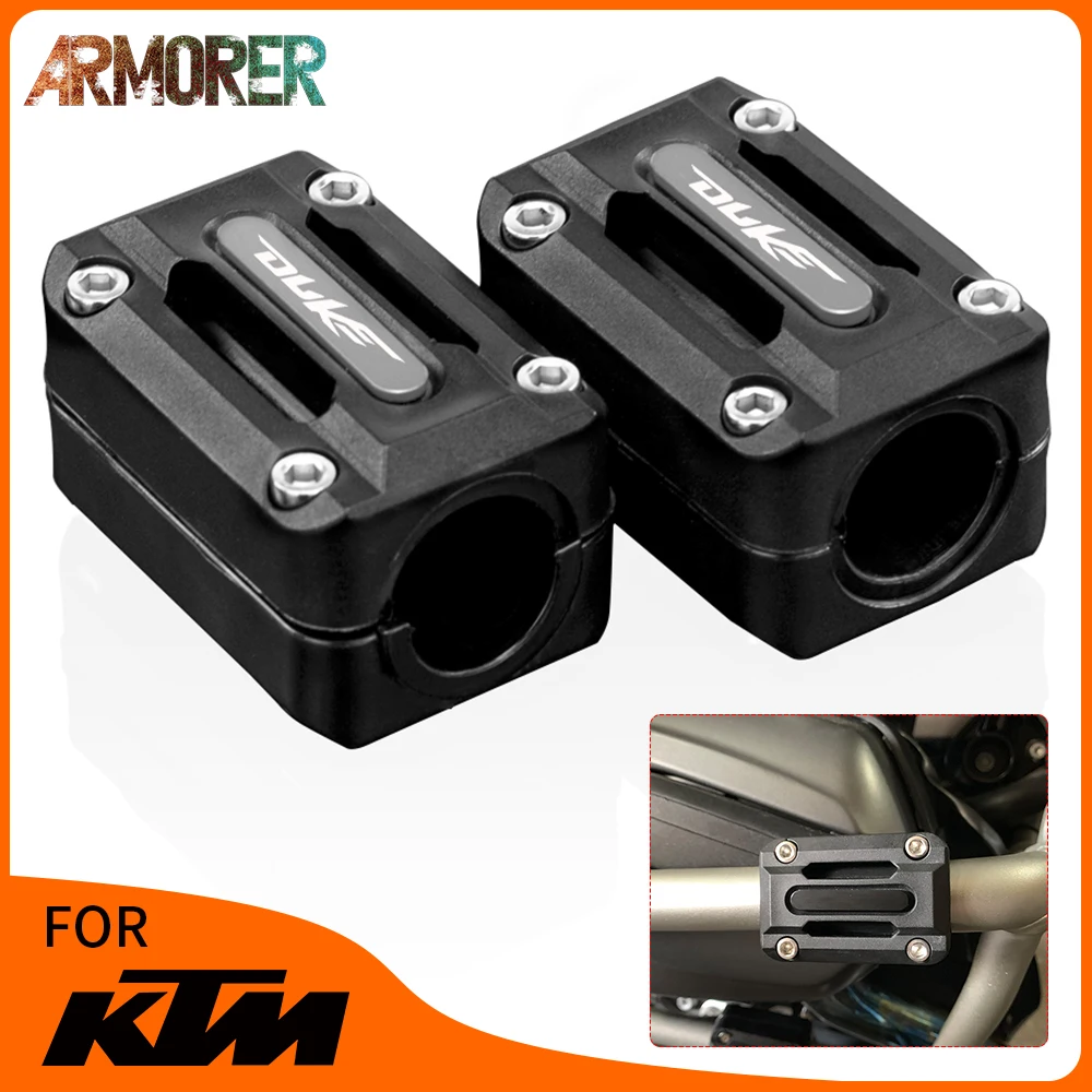 

Universal Motorcycle 25mm Engine Guard Bumper Block Protector Crash Bar For KTM DUKE 125 200 250 390 690 1290 Super DUKE/R/GT