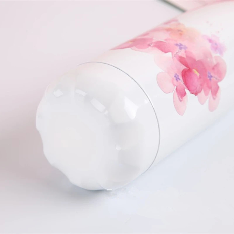 Изготовленная на заказ бутылка для воды с фламинго милый цветочный термос