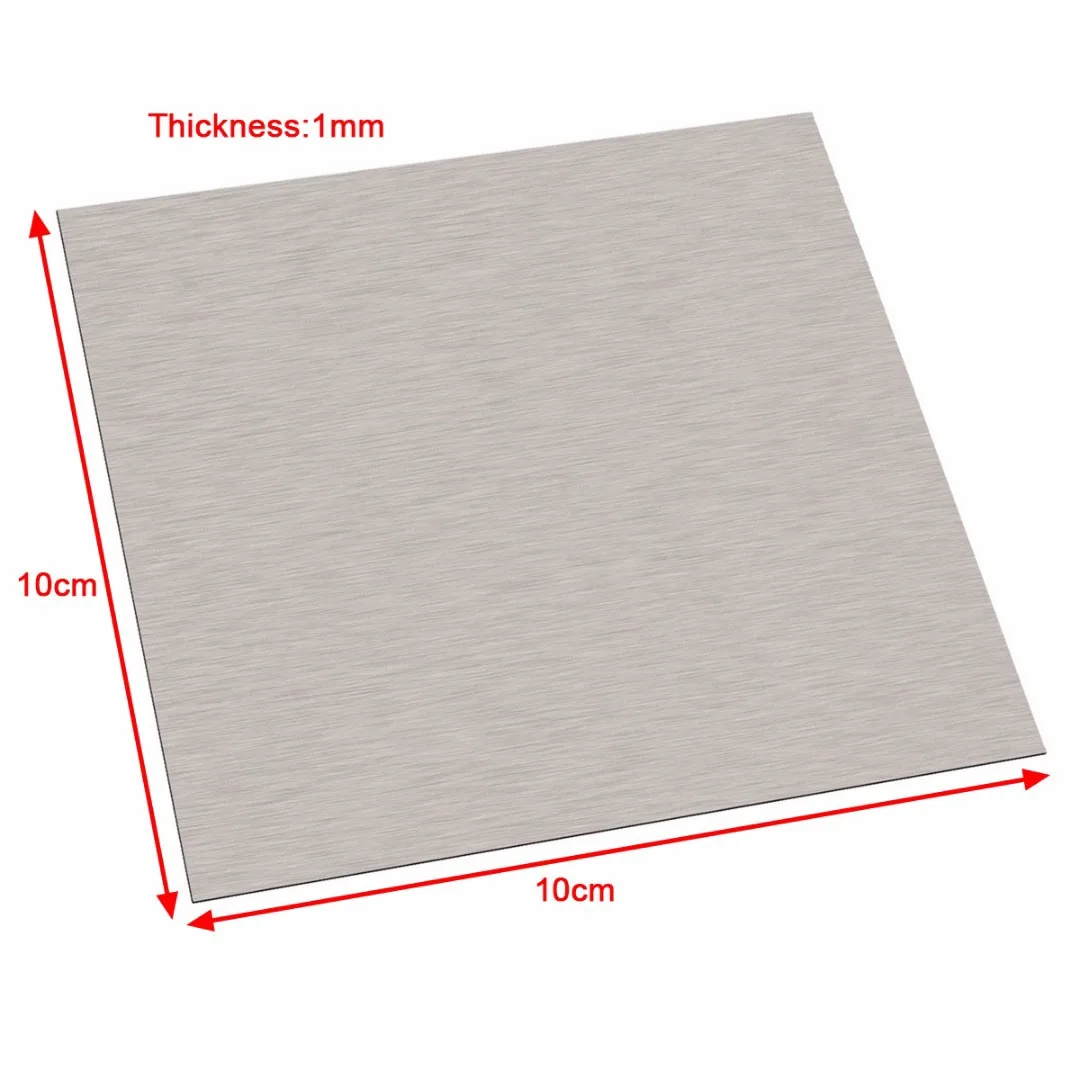 

100x100mm White Nickel Copper Plate DIY Handmade Material Cupronickel Plate Material for Industry Mould or Metal Art 1piece