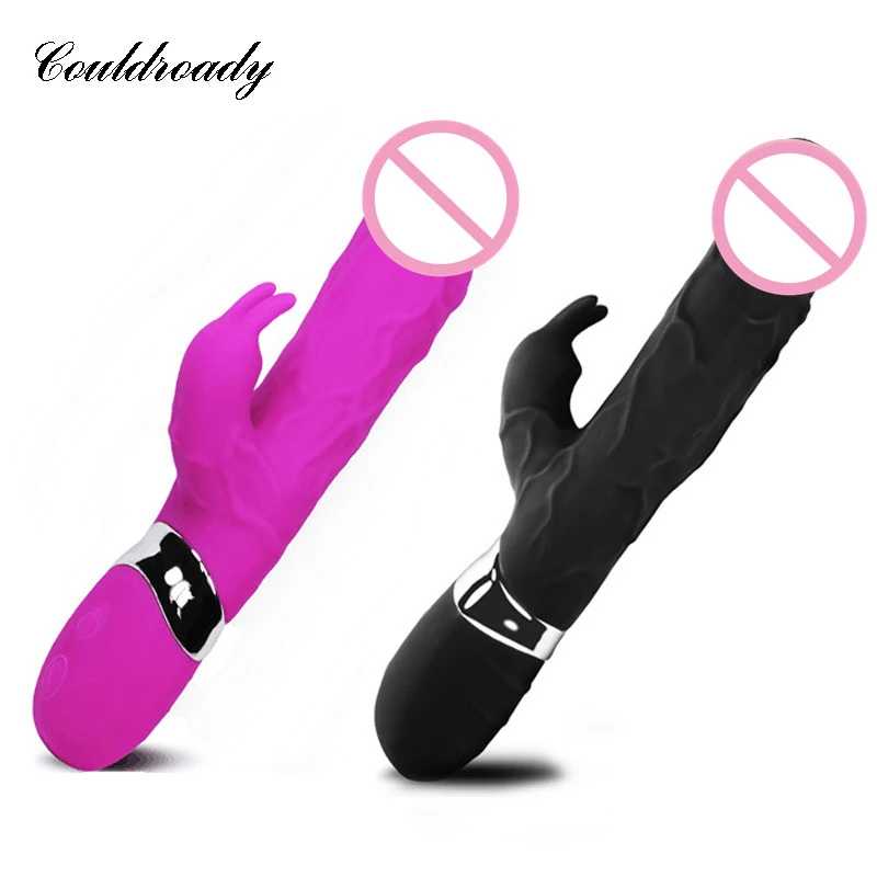 Мощный вибратор кролик большой фаллоимитатор 10 частот Стимулятор клитора