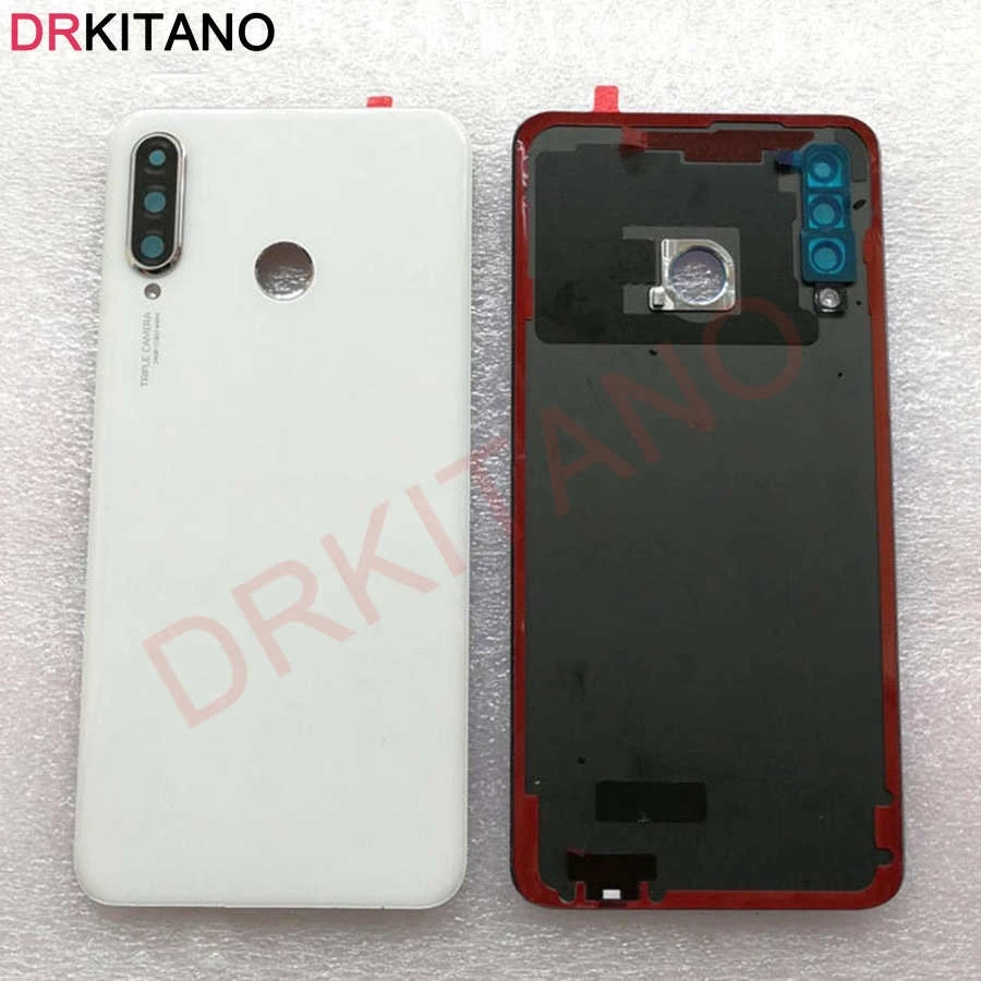 Задняя крышка батарейного отсека для Huawei P30 Lite Nova 4e стеклянная с объективом