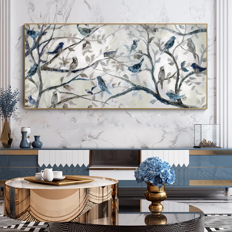 

Canvas Poster Morning Chorus Canvas Painting Print Wall Art Abstract Painting Decoration Pictures Modern Home Decor Wall Art