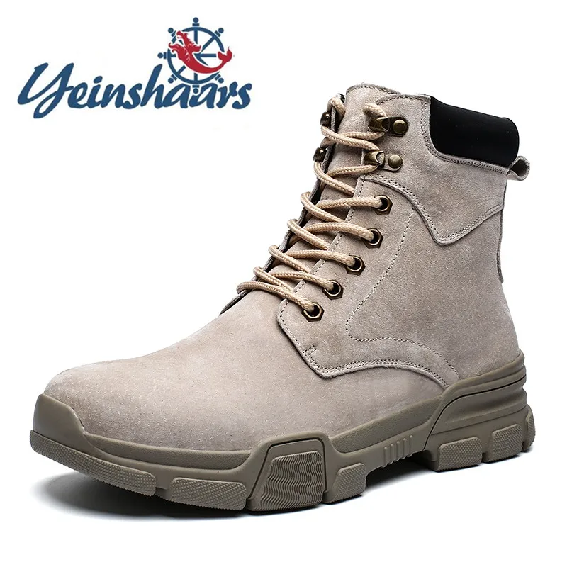 Ботинки мужские из натуральной кожи удобные мотоциклетные ботильоны оксфорды