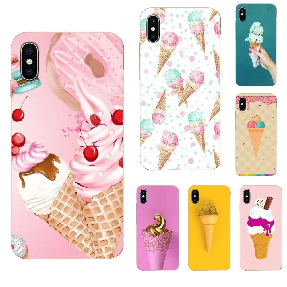 Ice Cream Cone Sweets For Apple iPhone 11 Pro X XS Max XR 4 4S 5 5C 5S SE 6 6S 7 8 Plus TPU Fashion Case Cover | Мобильные телефоны