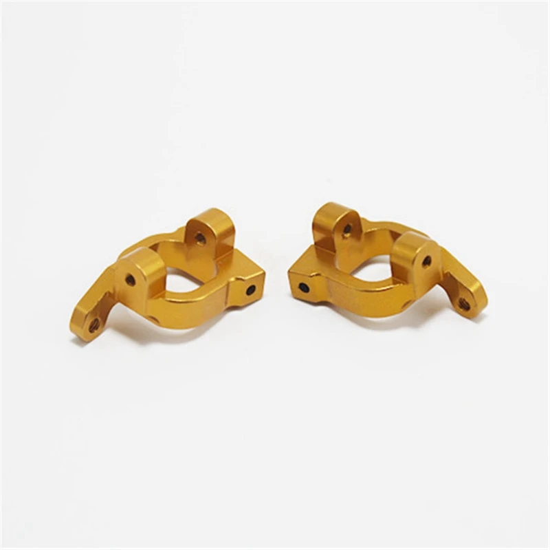 

Metal Steering Swing Arm Base C Rear Hub Seat Servo Pull Rod,Yellow with 2Pcs Metal Shock Absorber Damper Replacement