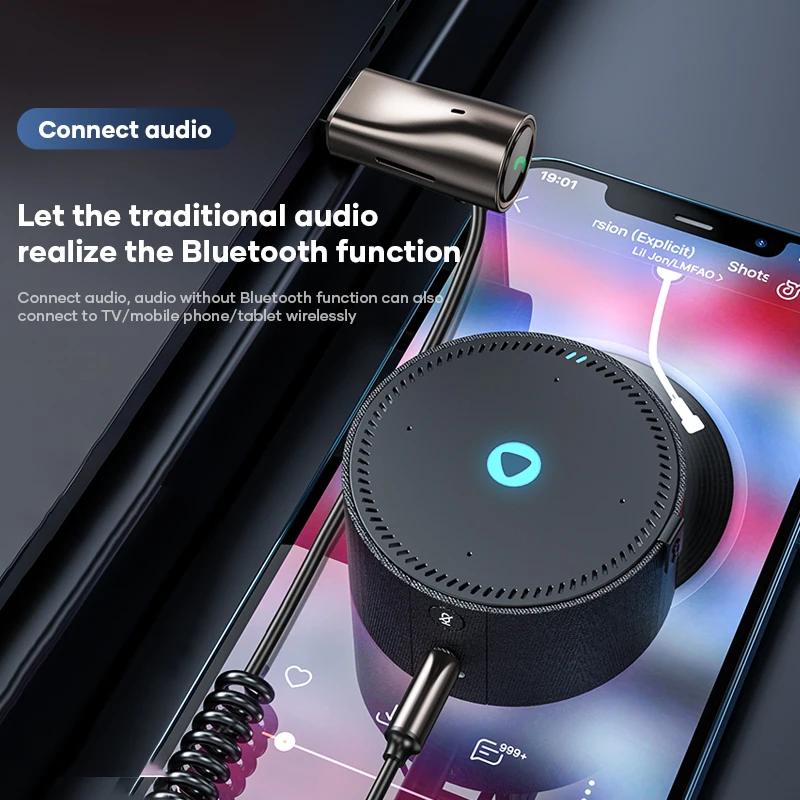 Адаптер Bluetooth Licheers Aux беспроводной приемник 5 0 для автомобиля с разъемом 3 мм |