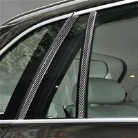 carbon fiber car window b pillars decorative sticker cover trim for bmw x6 f16 2014 2018 car accessories car stickers brand new