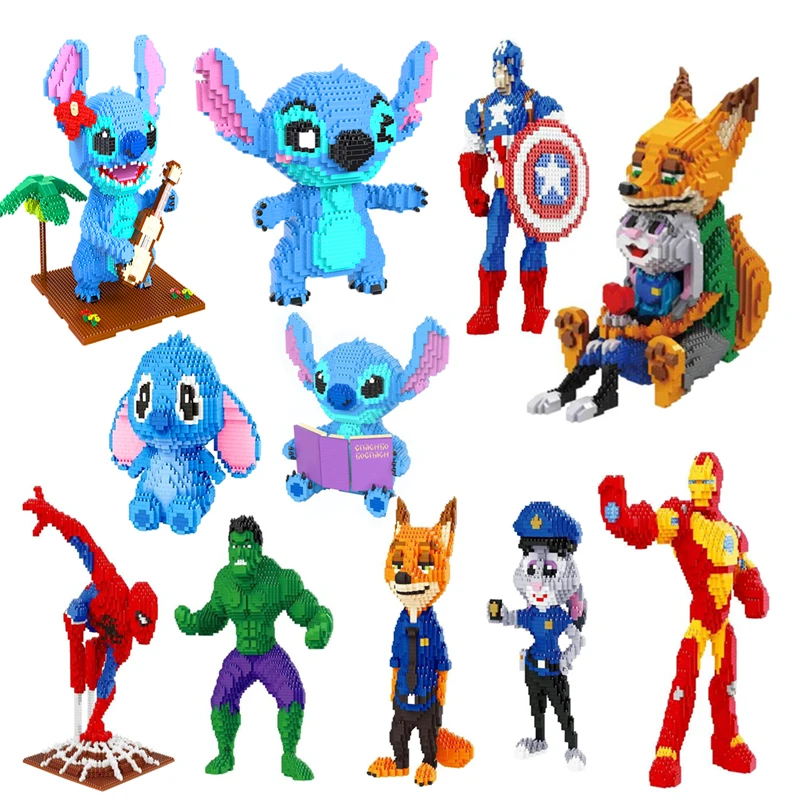 Конструктор Капитан Америка Халк Человек паук|Блочные конструкторы| |