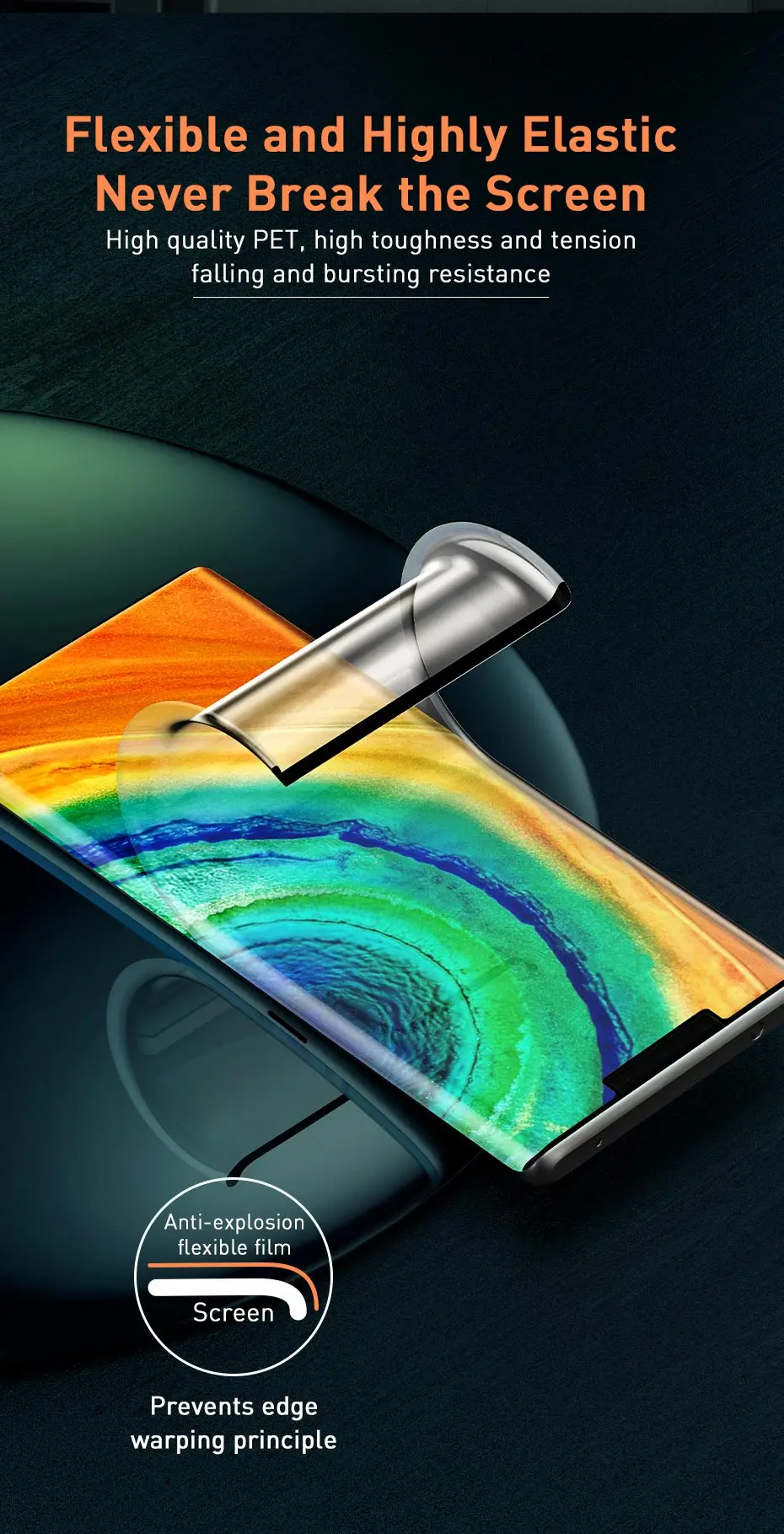 Baseus 2 шт 0,15 мм Защитная пленка для экрана из закаленного стекла для huawei mate 30 20 Pro Защитная пленка для huawei mate 30 Pro 20 Pro