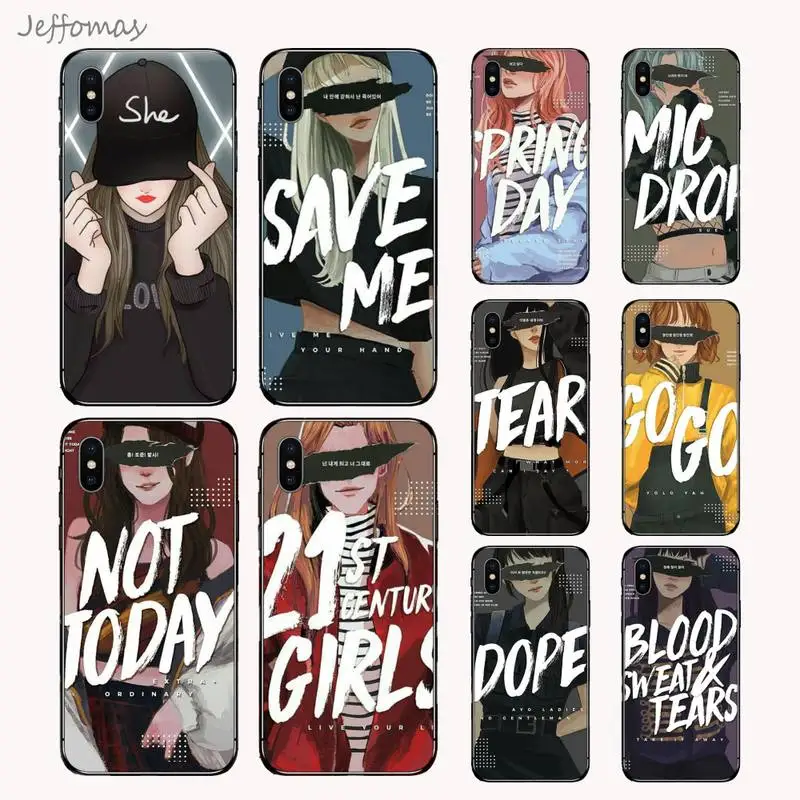 Отличный Чехол pepakomi Bts для телефона iphone 5 5s 5c se 6 6s 7 8 plus x xs xr 11 pro max|Бамперы| |