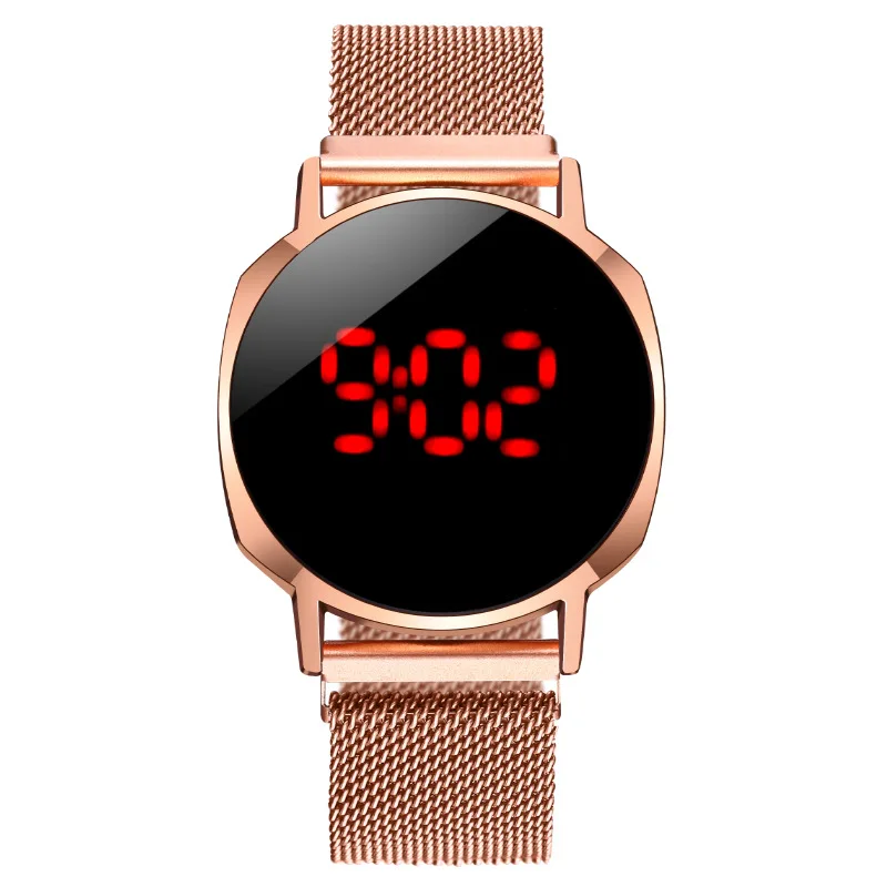 

2021 Relogio Digital Watch Men Electronic Watch Fashion LED Sport Men's Watch Magnetic Strap Clock Montre Homme Reloj
