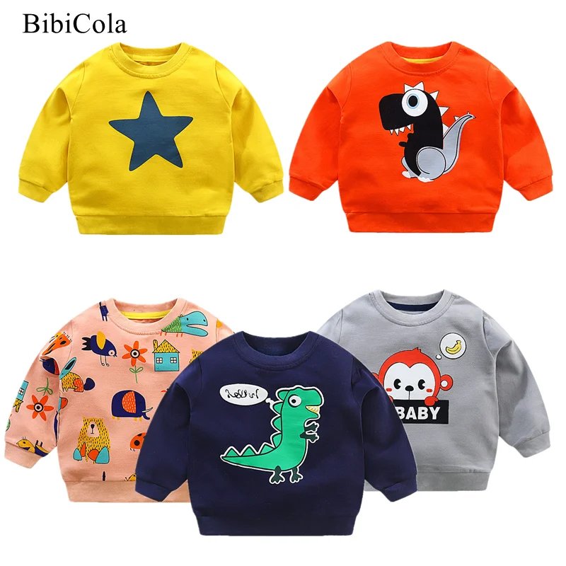 

New Spring Autumn Baby Boys And Girls Tops Clothes Cartoon Hooded Sweatshirt Kids Casual Sportswear Children's Clothing Tops