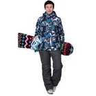Мужской лыжный костюм Marsnow, водонепроницаемый, ветрозащитный, зимний, утепленный, куртка и штаны для сноуборда