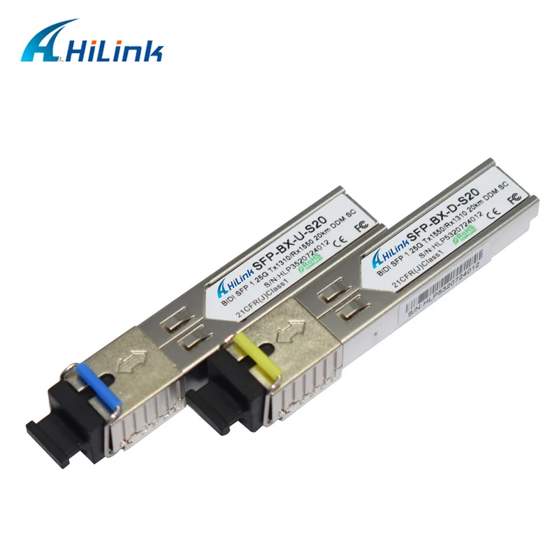 Бесплатная доставка! Одноволоконный 1G WDM модуль 1 25G нм/нм 3 км/20 км/40 км DOM BiDi SFP